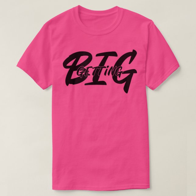 Camiseta Mens ganhando Malhação de ginástica grande (Frente do Design)