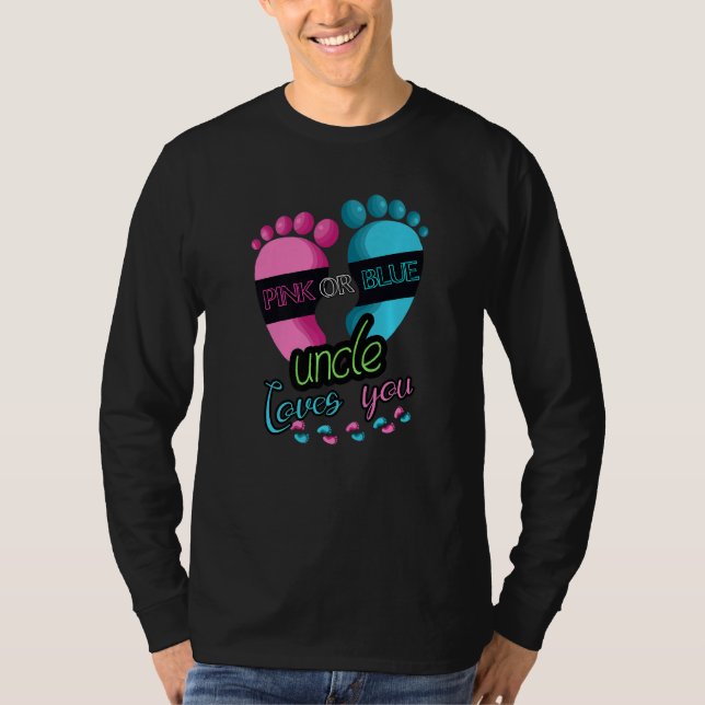 Camiseta Mens Gender Reveal Party Team Baby Shower Pinkness (Frente)