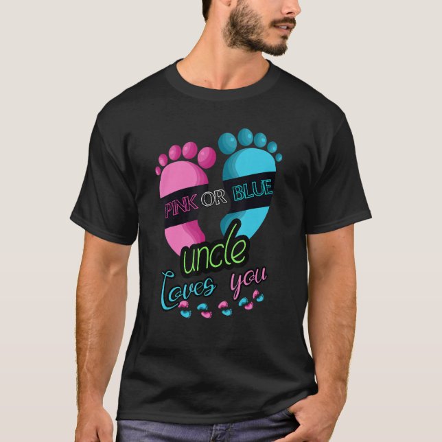 Camiseta Mens Gender Reveal Party Team Baby Shower Pinkness (Frente)