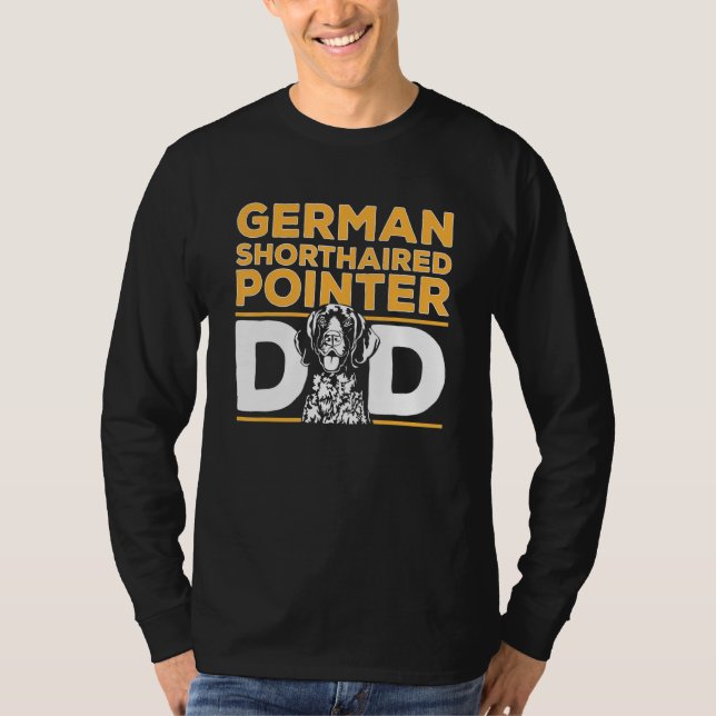 Camiseta Mens German Shorthaired Pointer Dad GSP Dog (Frente)