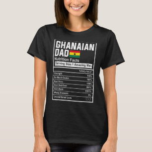 Camiseta Mens Ghanaian Pai Fatos Nutrição Dia de os pais Na