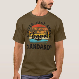 Camiseta Mens Gift For Fathers Day  Grandaddy A Title Just 