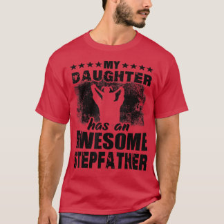 Camiseta Mens Gift For Fathers Day Tee My Daughter Has Awes