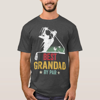 Camiseta Mens Golf Melhor Avô Por Par Pai Golfer Padre