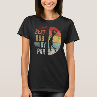 Camiseta Mens Golf Melhor Bob de Par Vovô Golfer do Pai