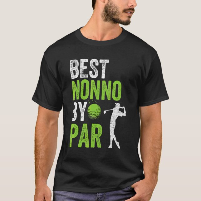 Camiseta Mens Golf Melhor Não Por Par Avô Golfer Pai (Frente)