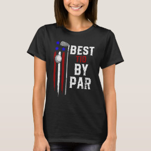 Camiseta Mens Golf Melhor Tio Por Par Pai Golfer Flag Ameri