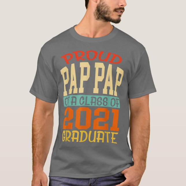 Camiseta Mens Graduation Class Family Proud Pap Pap Of A (Frente)
