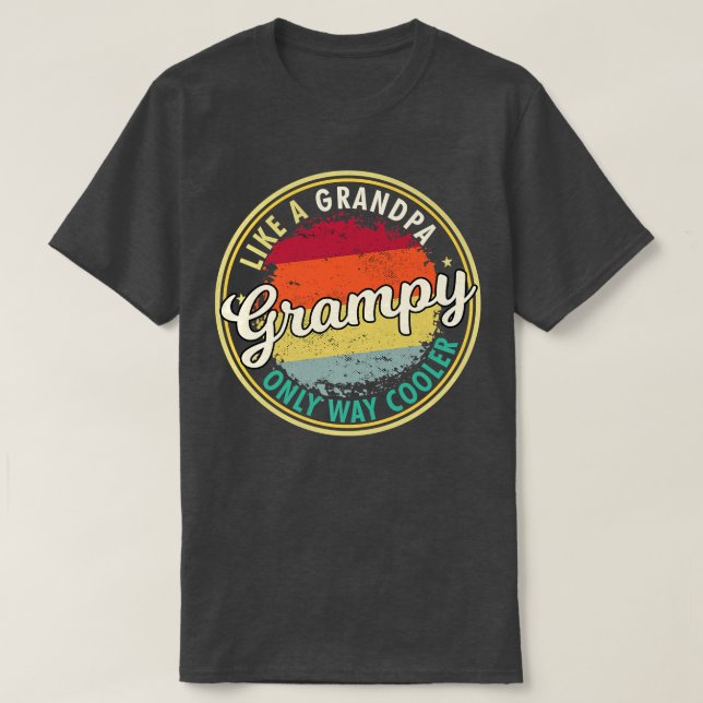 Camiseta Mens Grampy como um vovô só é muito mais legal (Frente do Design)