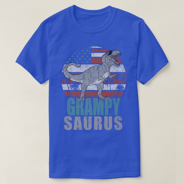 Camiseta Mens Grampysaurus T Re Dinossaur Avô Saurus Ame (Frente do Design)