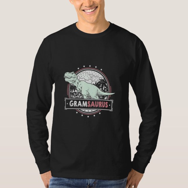 Camiseta Mens GramSaurus Grande Ideia para Mulheres Dia de  (Frente)