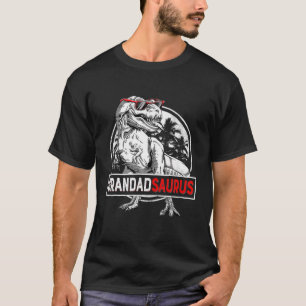 Camiseta Mens Grandadsaurus Rex Dinossaur Dia de os pais En