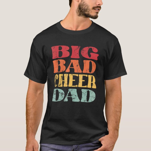 Camiseta Mens Grande Pai Mau Cheer Líder Pai do Pai (Frente)