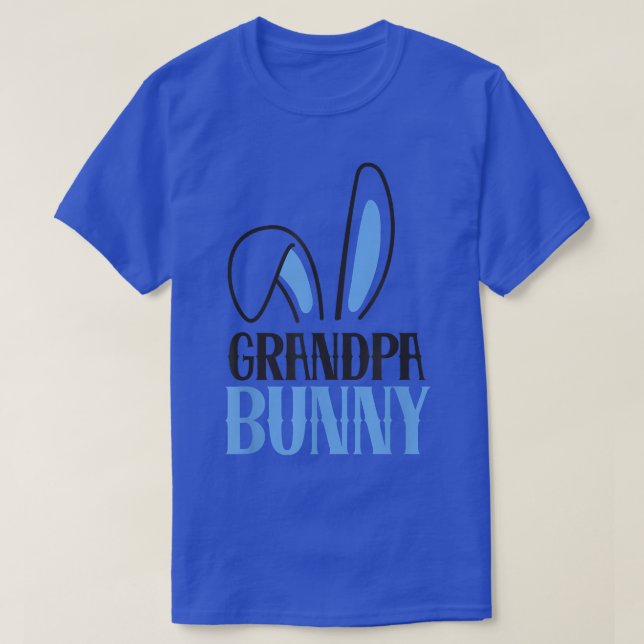 Camiseta Mens Grandpa Bunny Costume Funny Family Matching E (Frente do Design)