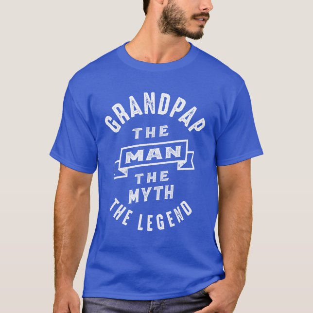 Camiseta Mens Grandpap O Man Myth Legend Gift (Frente)