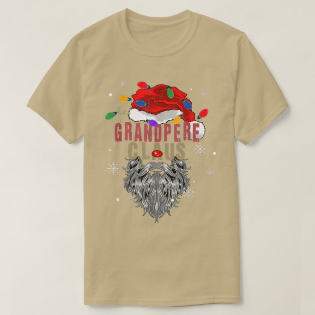 Camiseta Mens Grandpere Claus Ugly Papais noeis De Natal Co (Frente do Design)