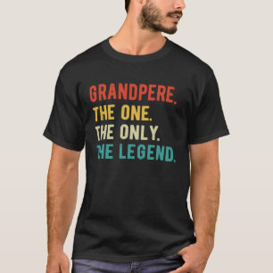 Camiseta Mens Grandpere Um Só Dia de os pais De Legenda Avô
