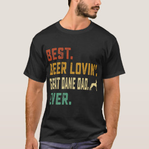 Camiseta Mens Great Dane Lover Best Beer Loving Great Dane