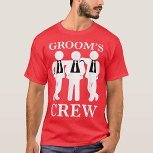 Camiseta Mens Grooms Crew Bachelor Party Groomsmen Gifts 