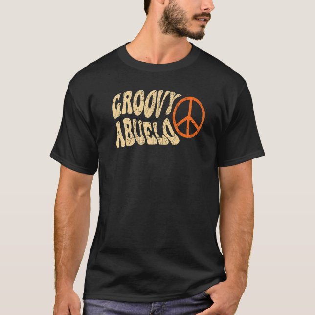 Camiseta Mens Groovy Abuelo 70s Aesthetic Nostalgia 1970's  (Frente)