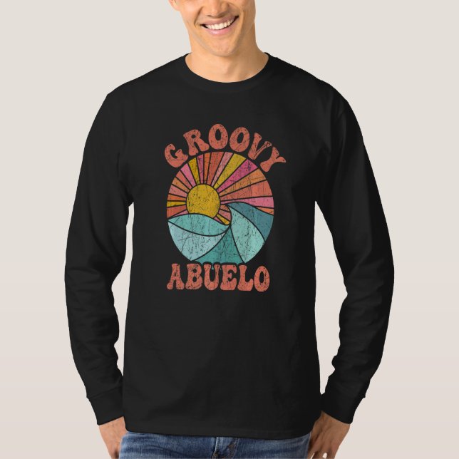 Camiseta Mens Groovy Abuelo 70s Aesthetic Nostalgia 1970's  (Frente)