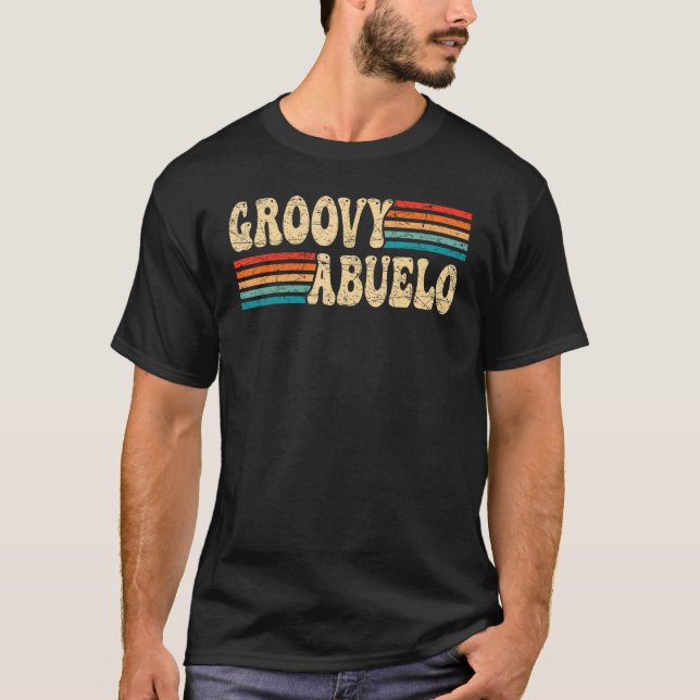 Camiseta Mens Groovy Abuelo 70s Aesthetic Nostalgia 1970's  (Frente)