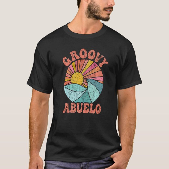 Camiseta Mens Groovy Abuelo 70s Aesthetic Nostalgia 1970's  (Frente)