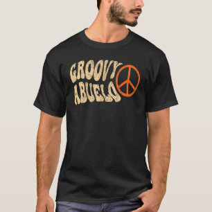 Camiseta Mens Groovy Abuelo 70s Nostalgia estética de 1970