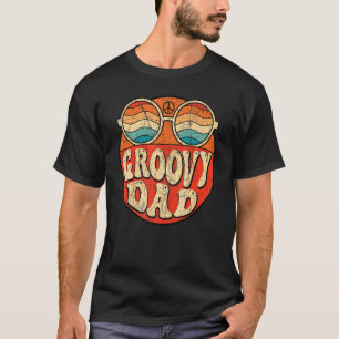 Camiseta Mens Groovy Dad 70s Aesthetic Nostalgia 1970's Ret