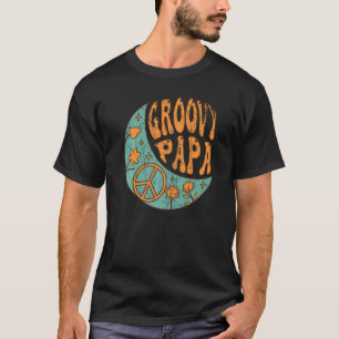 Camiseta Mens Groovy Papa 70s Nostalgia estética 1970 Re