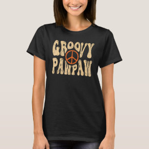 Camiseta Mens Groovy Pawpaw 70s Nostalgia estética 1970