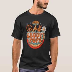 Camiseta Mens Groovy Pop 70s Nostalgia estética 1970 Re
