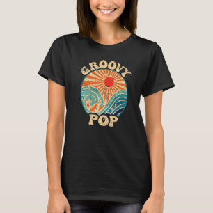 Camiseta Mens Groovy Pop 70s Nostalgia estética de 1970