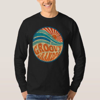 Camiseta Mens Groovy Vovô 70 Nostalgia estética de 1970