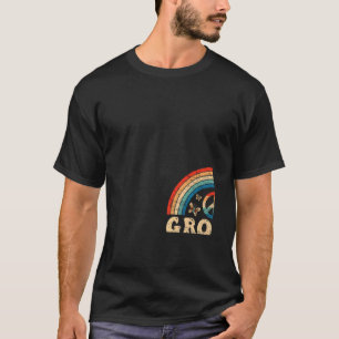 Camiseta Mens Groovy Vovô 70 Nostalgia estética de 1970