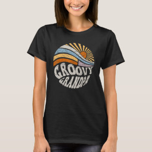 Camiseta Mens Groovy Vovô 70 Nostalgia estética de 1970