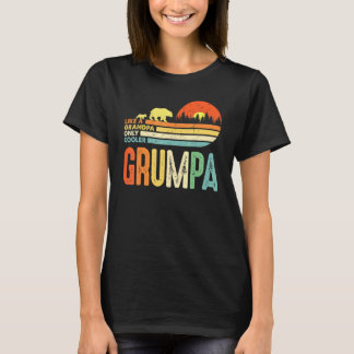 Camiseta Mens Grumpa Como Um Avô Só Mais Frio Para Homens R