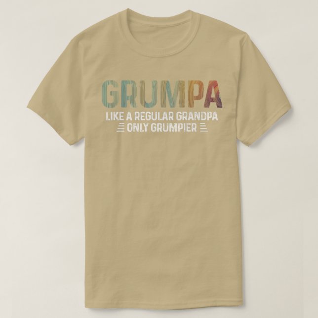 Camiseta Mens Grumpa Definição Tee Como Um Avô Normal (Frente do Design)