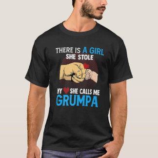 Camiseta Mens Grumpa Dia de os pais De Esposa E Filha