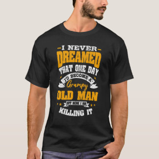 Camiseta Mens Grumpy Vovô Vovô Vovô Vovô D