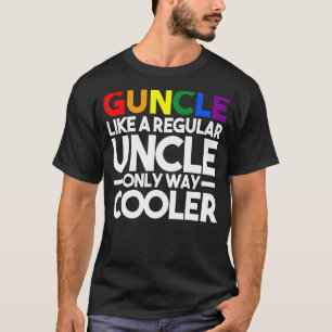 Camiseta Mens Guncle Como Um Tio Orgulho gay