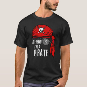 Camiseta Mens Halloween Pirate Costume Head Scarf