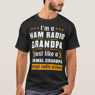 Camiseta Mens Ham Rádio Operador Hobbyist Recebedor Engra