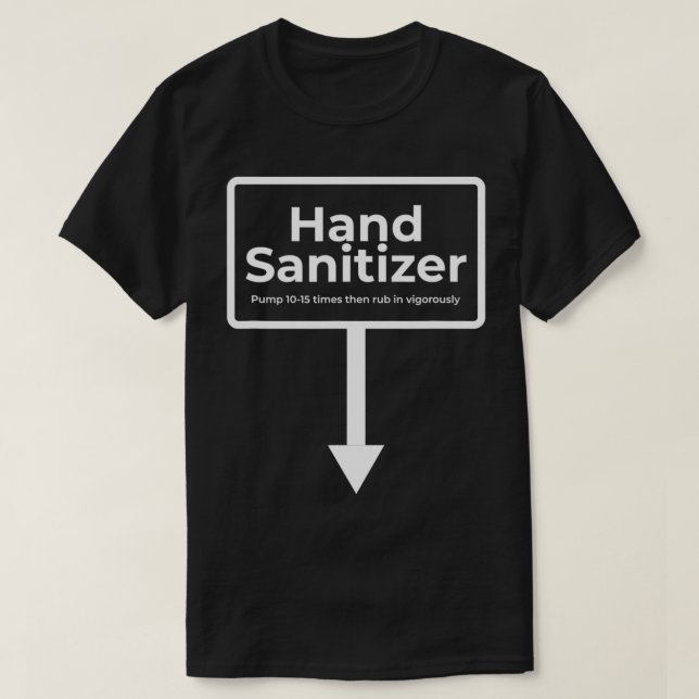 Camiseta Mens Hand Sanitizer Engraçado Adulto Humor Natal (Frente do Design)