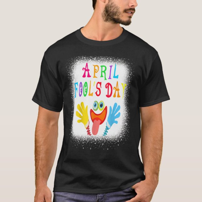 Camiseta Mens Happy April Fool Day 1rua abril Fools Dia 20 (Frente)