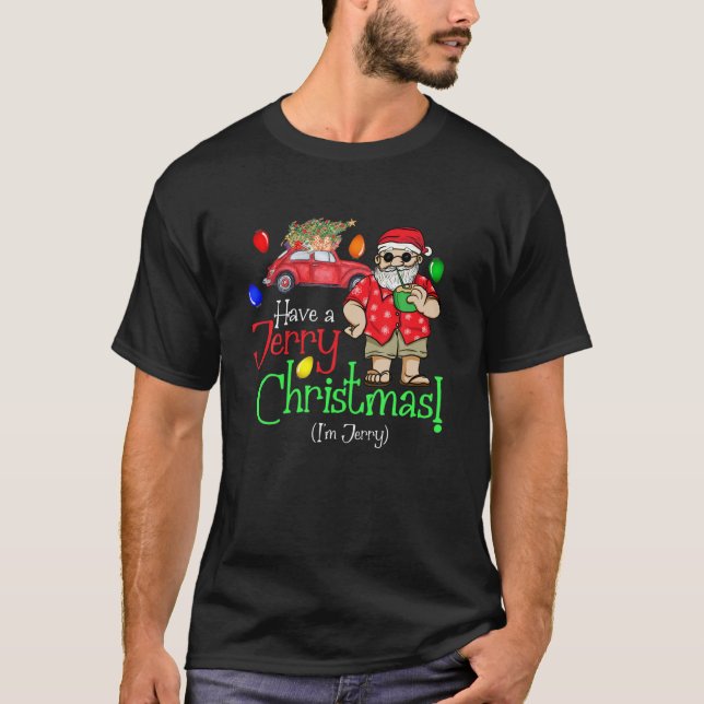 Camiseta Mens Have A Jerry Christmas A Funny Holiday Jerry (Frente)