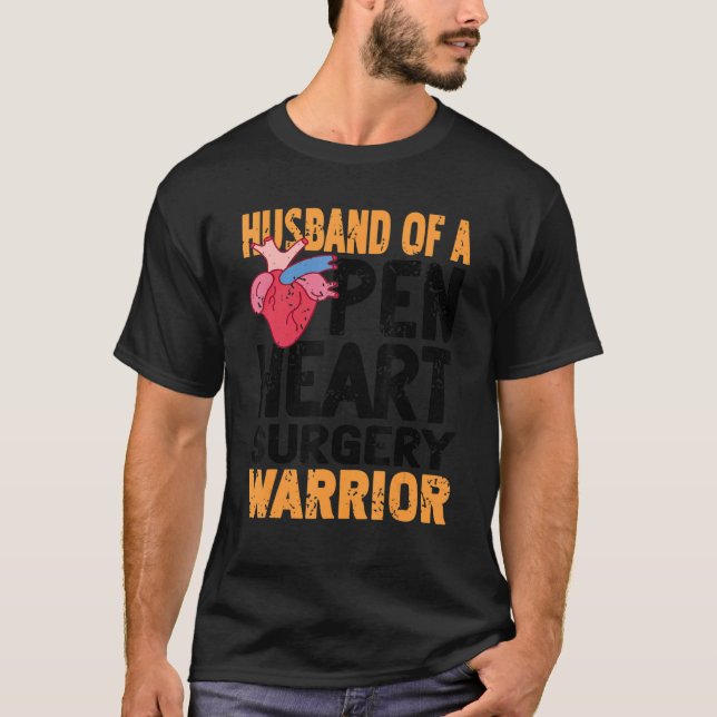 Camiseta Mens Heart Health Awareness for Bypass Recovery (Frente)