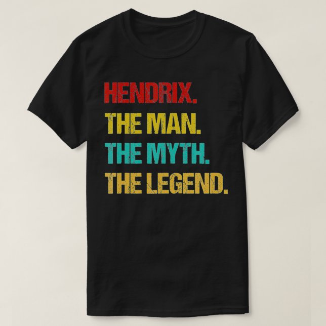 Camiseta Mens Hendri O Homem o Mito a Lenda (Frente do Design)