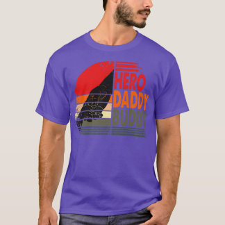 Camiseta Mens HERO PAI BUDDY Pai Padre Funny Pais Da