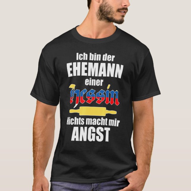 Camiseta Mens Hessen Say Husband Einer Hessin Hesse (Frente)